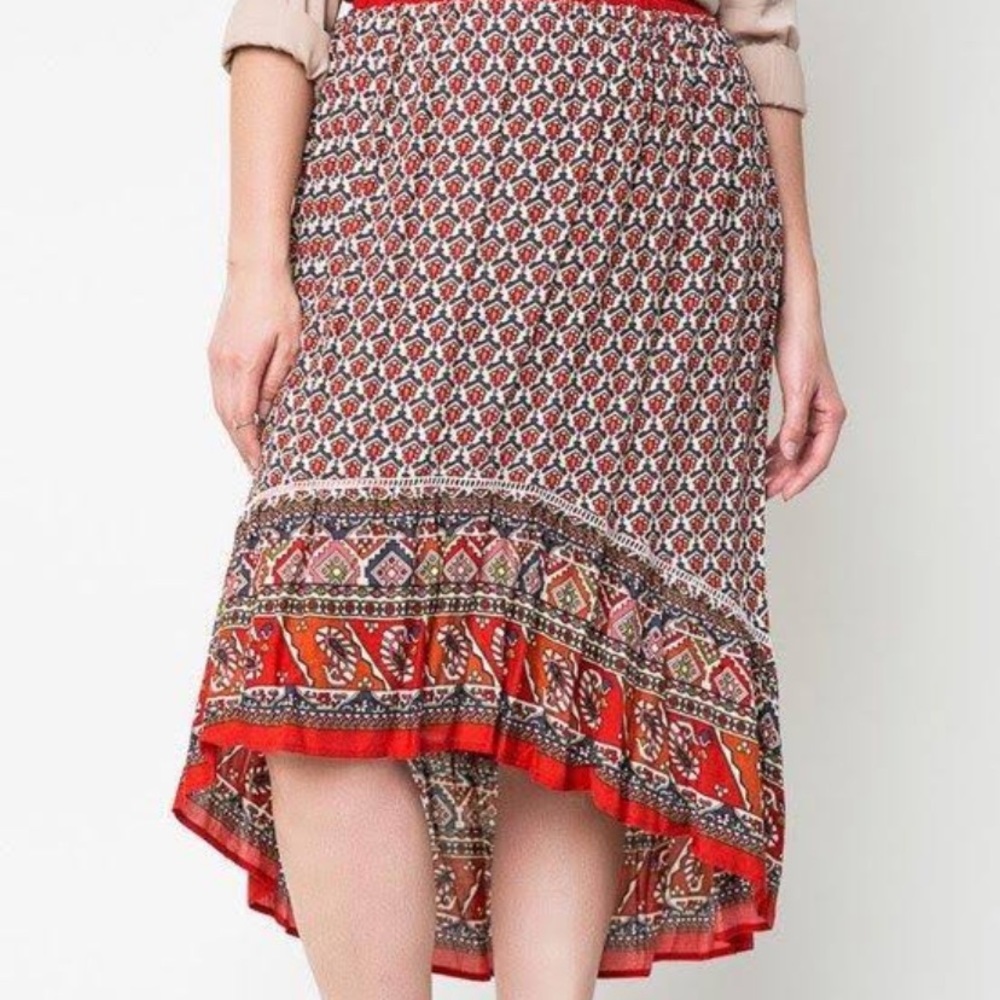 Hayden Boho High Low Skirt
